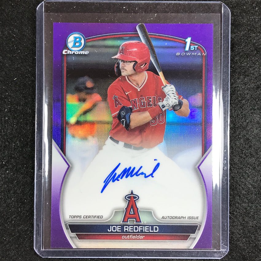 2023 Bowman Draft Mlb Joe Redfield 1st Bowman Prospect Auto Purple 216/250
