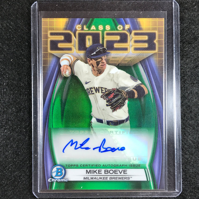 2023 Bowman Draft Mlb Mike Boeve Class Of 2023 Auto Green 26/99