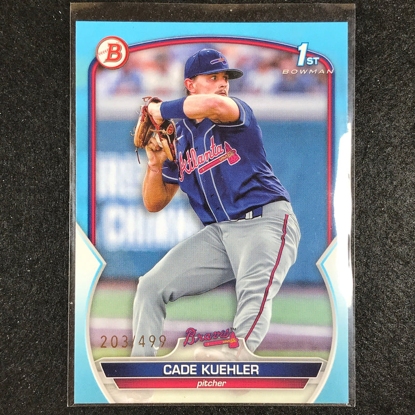 2023 Bowman Draft Mlb Cade Kuehler 1st Bowman Base Paper Sky Blue 203/499
