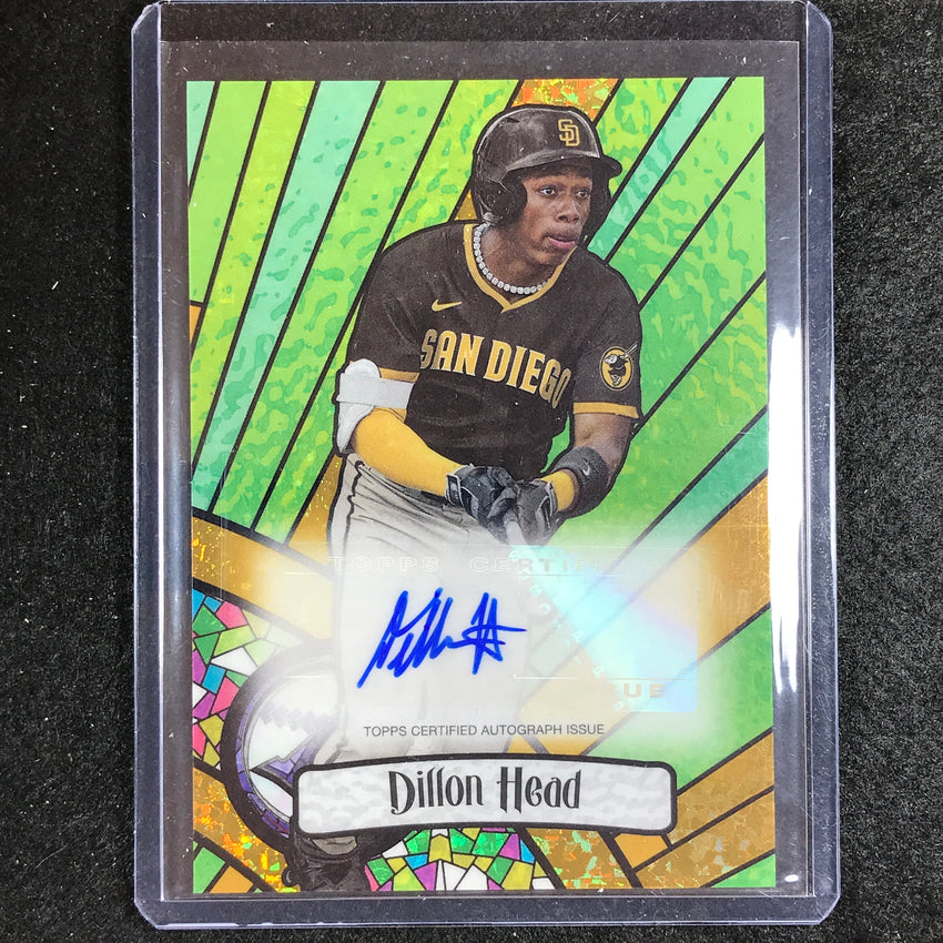 2023 Bowman Draft Mlb Dillon Head Bowman Glass Auto Gold Mini Diamond 45/50