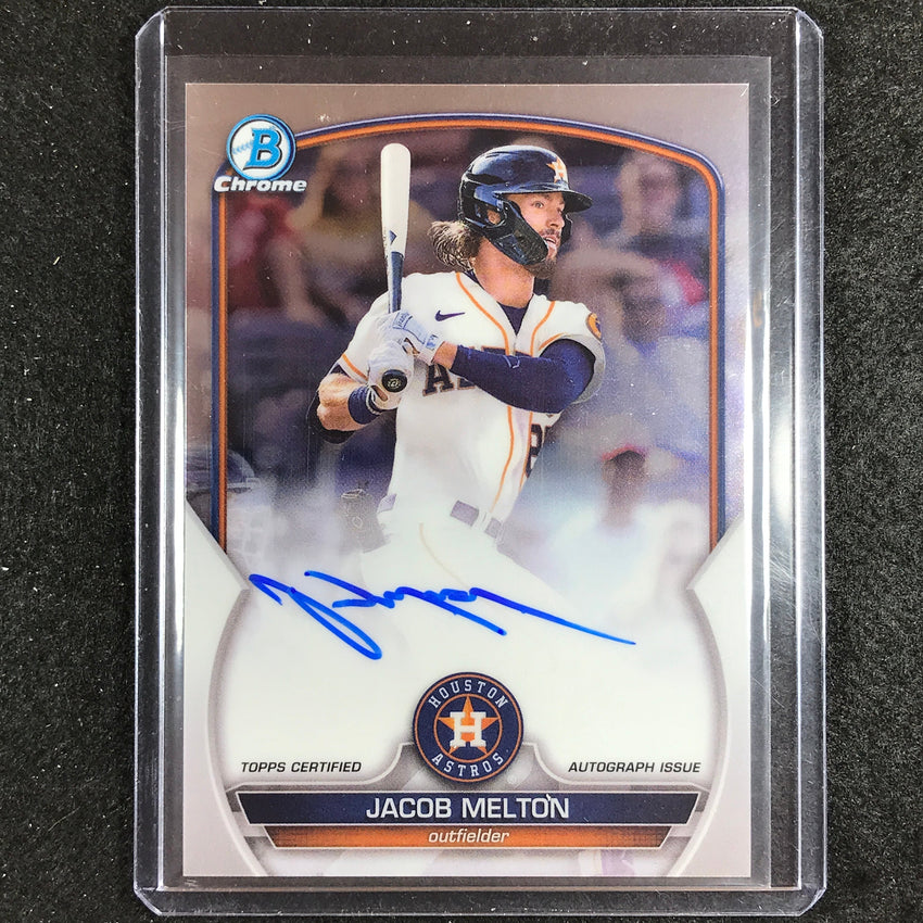 2023 Bowman Chrome Mlb Jacob Melton Chrome Prospect Auto Base No Jml