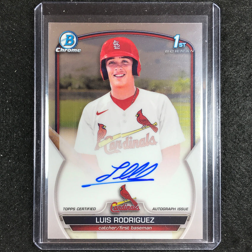 2023 Bowman Chrome MLB LUIS RODRIGUEZ 1st Bowman Chrome Prospect Auto Base #LR