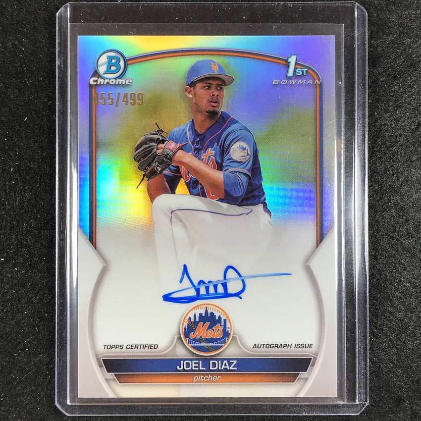 2023 Bowman Chrome Mlb Joel Diaz 1st Bowman Prospect Auto Refractor 455/499
