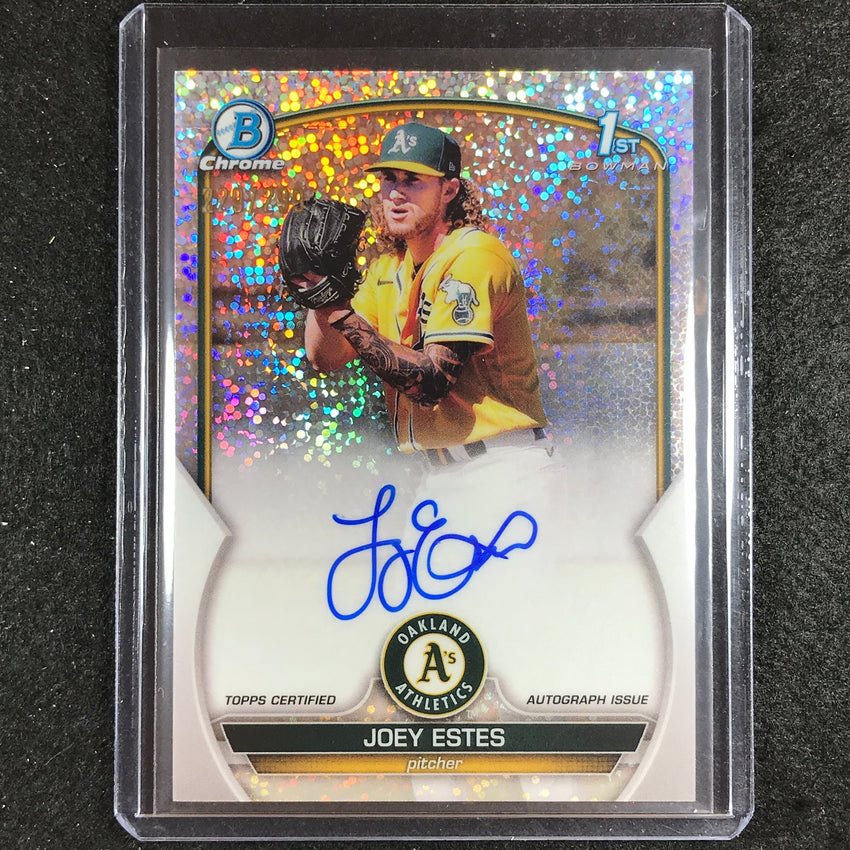 2023 Bowman Chrome Mlb Joey Estes 1st Bowman Prospect Auto Speckle 229/299