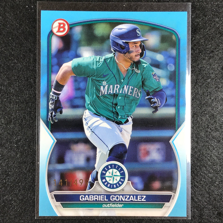2023 Bowman Draft Mlb Gabriel Gonzalez Base Paper Sky Blue 141/499