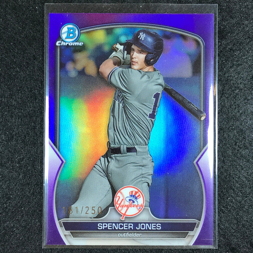 2023 Bowman Draft Mlb Spencer Jones Base Chrome Purple 181/250