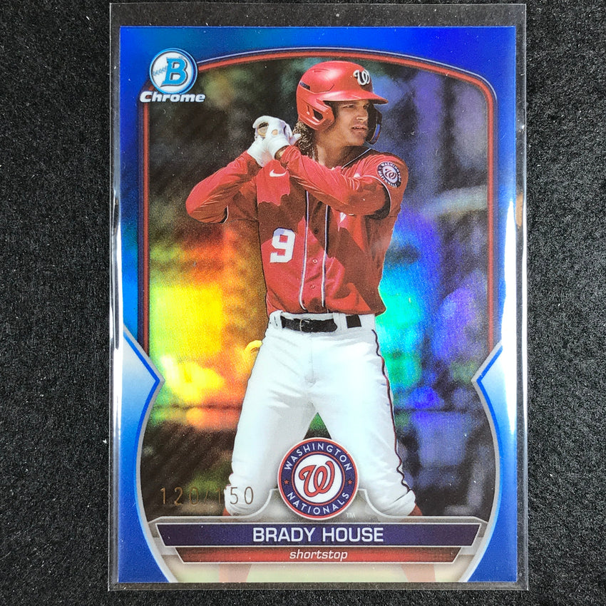 2023 Bowman Draft Mlb Brady House Base Chrome Blue 120/150