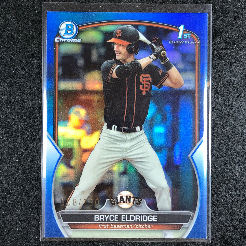 2023 Bowman Draft Mlb Bryce Eldridge 1st Bowman Base Chrome Blue 8/150