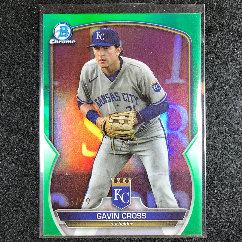 2023 Bowman Draft Mlb Gavin Cross Base Chrome Green 63/99