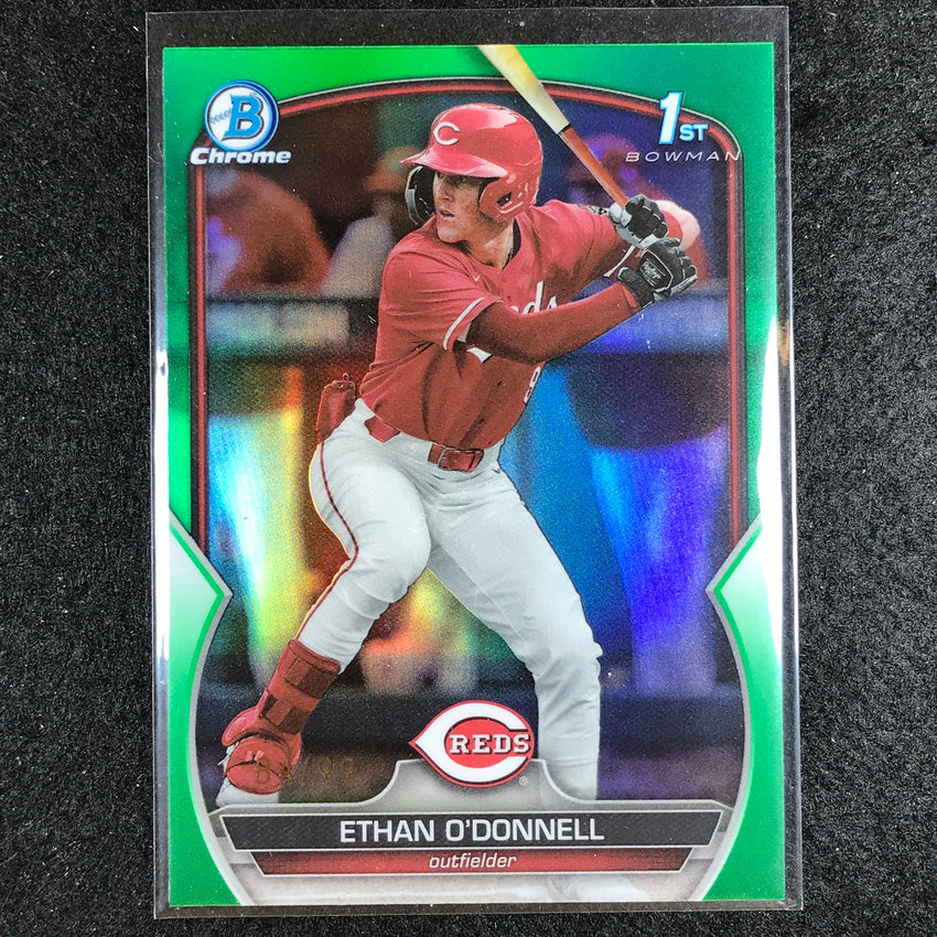 2023 Bowman Draft Mlb Ethan Odonnell 1st Bowman Base Chrome Green 84/99