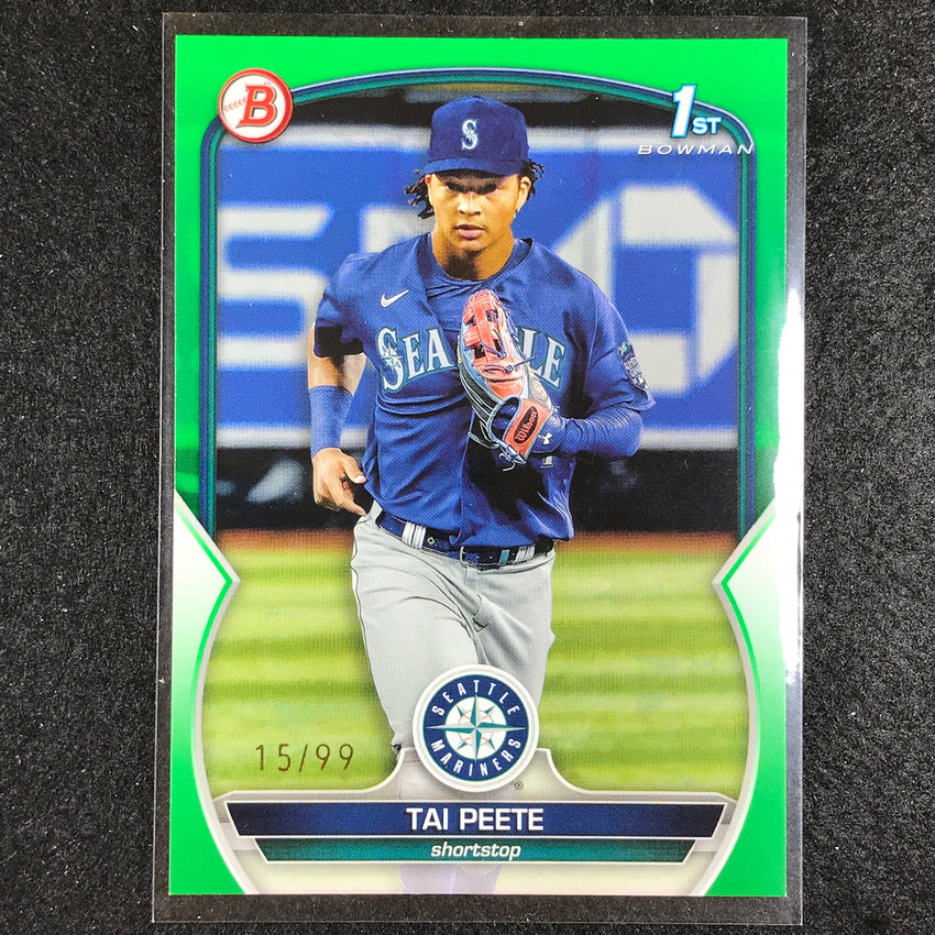 2023 Bowman Draft Mlb Tai Peete 1st Bowman Base Paper Green 15/99