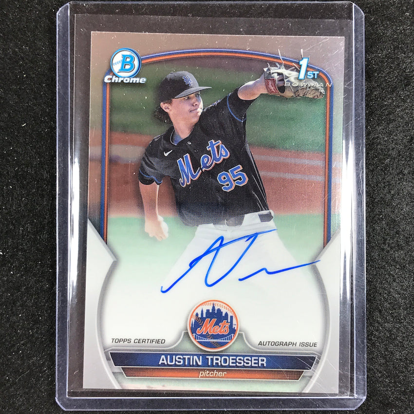 2023 Bowman Draft MLB AUSTIN TROESSER 1st Bowman Chrome Prospect Auto #ATR