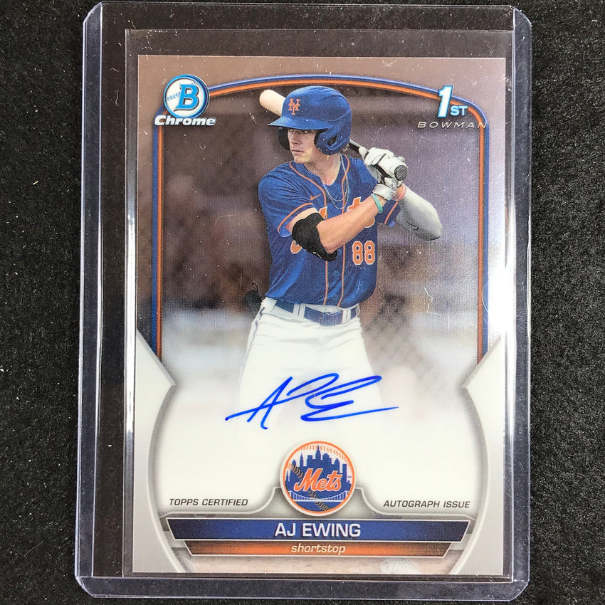 2023 Bowman Draft MLB AJ EWING 1st Bowman Chrome Prospect Auto #AE