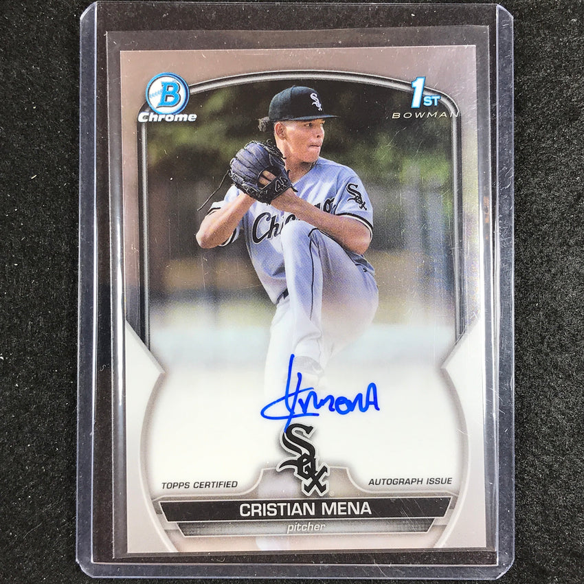 2023 Bowman Draft MLB CRISTIAN MENA 1st Bowman Chrome Prospect Auto #CM