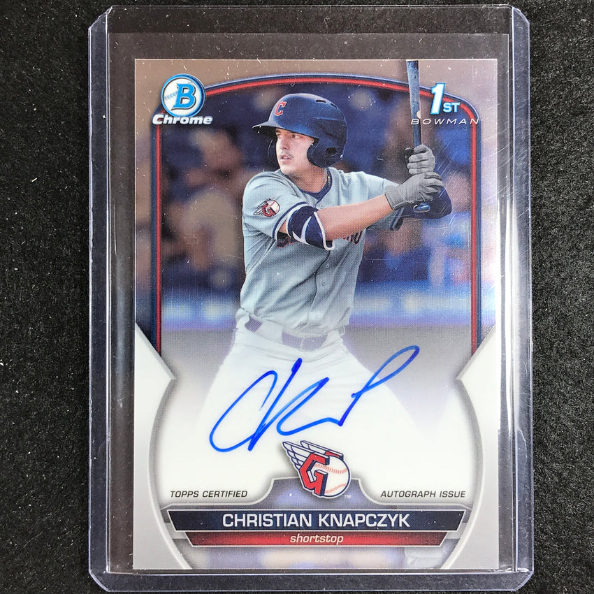 2023 Bowman Draft MLB CHRISTIAN KNAPCZYK 1st Bowman Chrome Prospect Auto #CKN