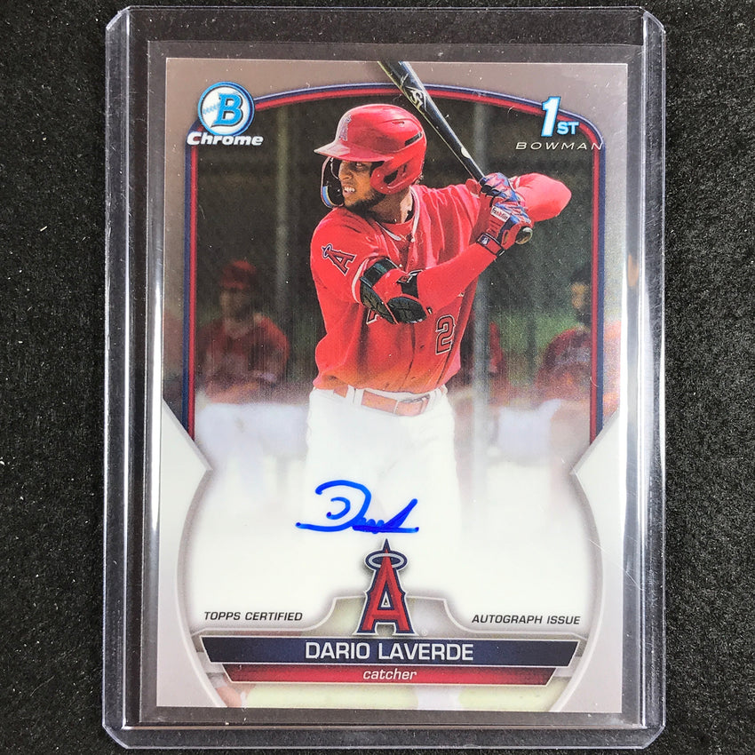 2023 Bowman Draft MLB DARIO LAVERDE 1st Bowman Chrome Prospect Auto #DL