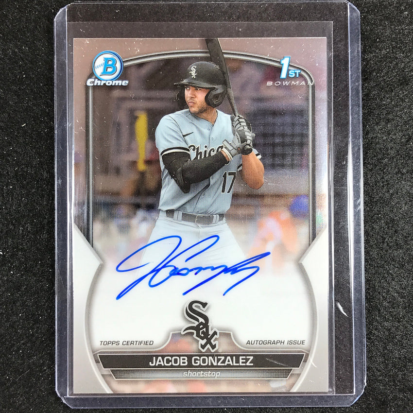 2023 Bowman Draft Mlb Jacob Gonzalez 1st Bowman Chrome Prospect Auto No Jgo