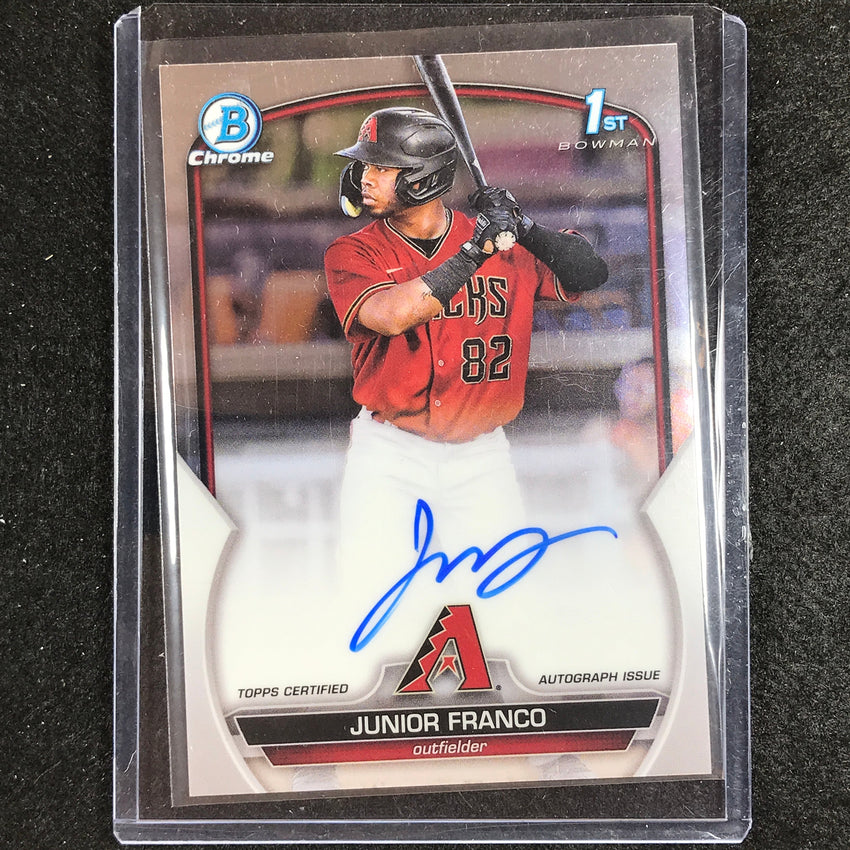 2023 Bowman Draft MLB JUNIOR FRANCO 1st Bowman Chrome Prospect Auto #JFO