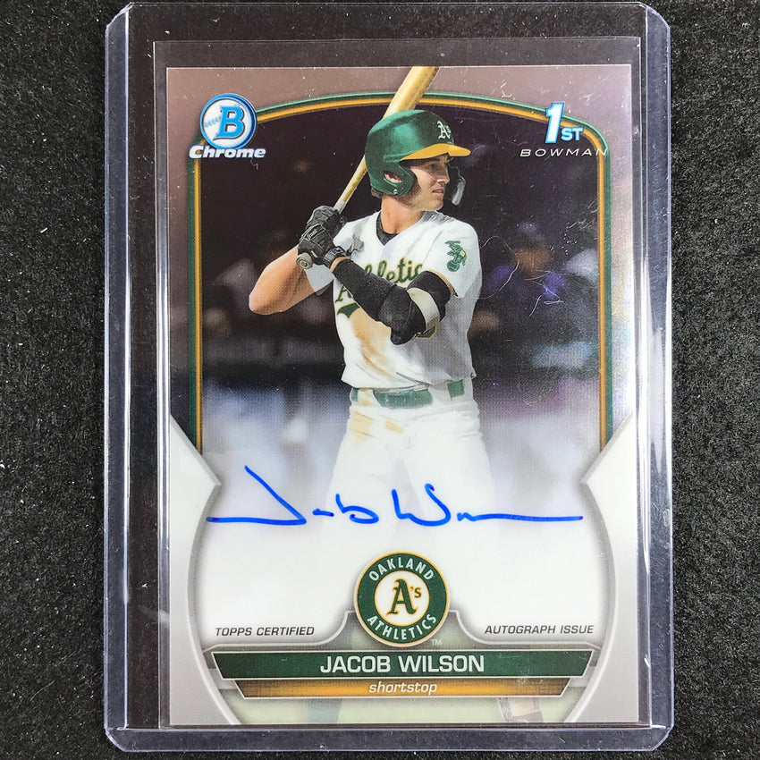 2023 Bowman Draft Mlb Jacob Wilson 1st Bowman Chrome Prospect Auto No Jwi