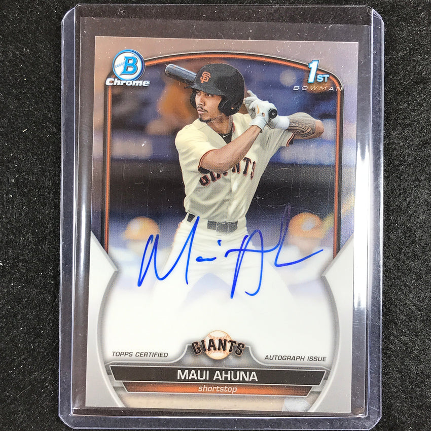 2023 Bowman Draft MLB MAUI AHUNA 1st Bowman Chrome Prospect Auto #MAH