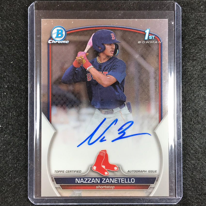 2023 Bowman Draft Mlb Nazzan Zanetello 1st Bowman Chrome Prospect Auto No Nz