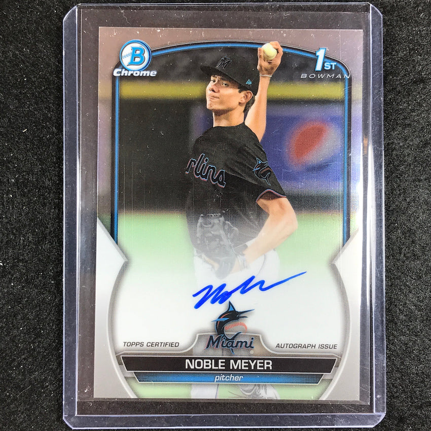 2023 Bowman Draft Mlb Noble Meyer 1st Bowman Chrome Prospect Auto No Nme