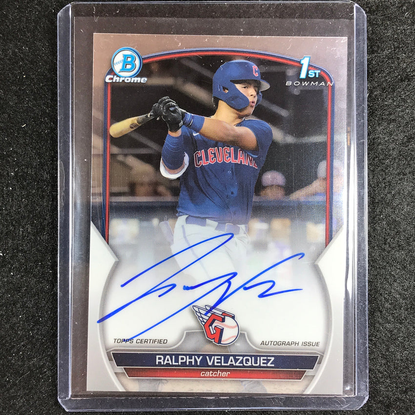 2023 Bowman Draft Mlb Ralphy Velazquez 1st Bowman Chrome Prospect Auto No Rv