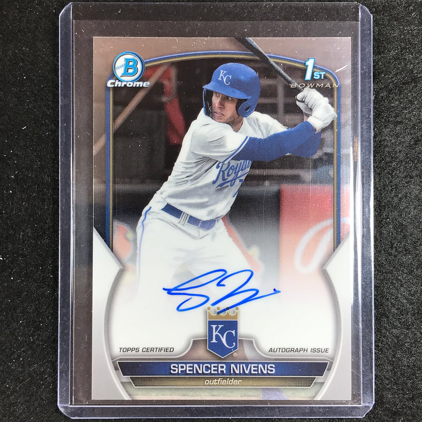 2023 Bowman Draft MLB SPENCER NIVENS 1st Bowman Chrome Prospect Auto #SN