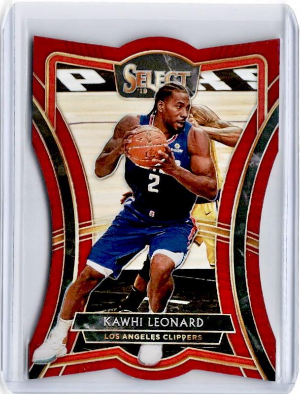 2019-20 Select KAWHI LEONARD Red Prizm /175 Die Cut #171-Cherry Collectables