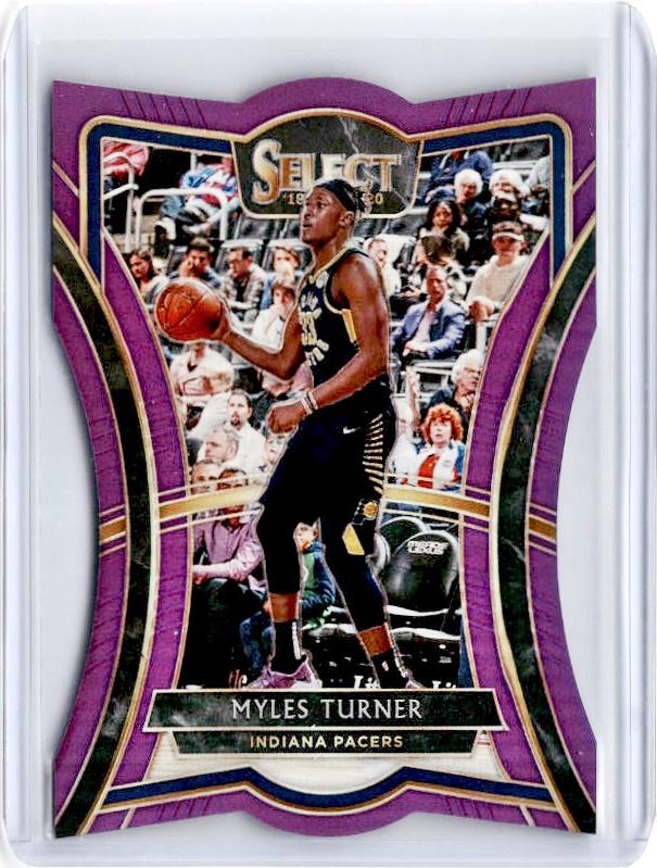 2019-20 Select MYLES TURNER Purple Prizm /99 Die Cut #185-Cherry Collectables