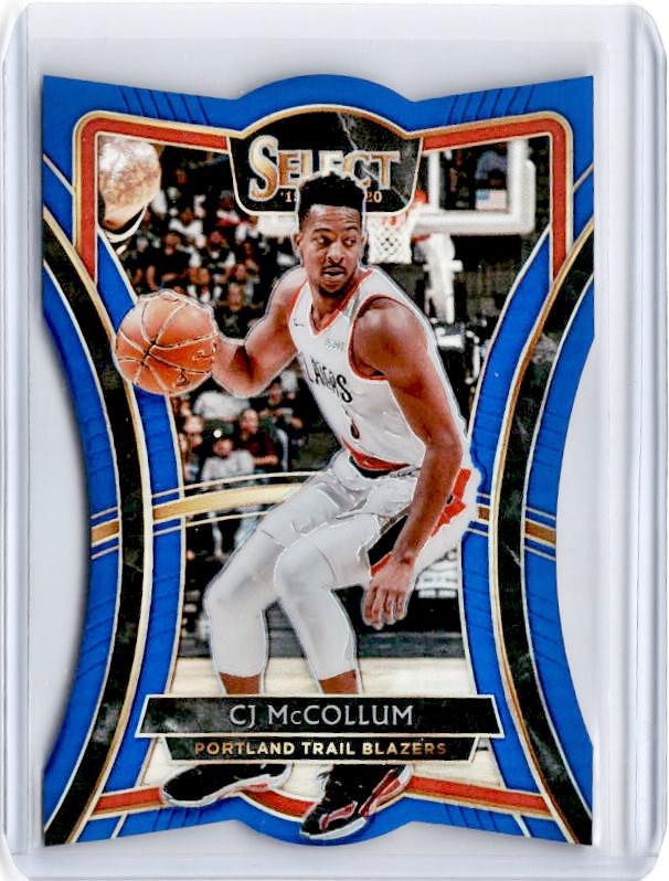 2019-20 Select CJ MCCOLLUM Blue Prizm /249 Die Cut #174-Cherry Collectables