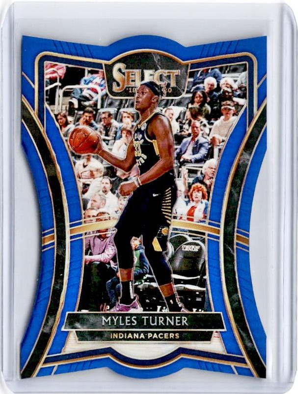 2019-20 Select MYLES TURNER Blue Prizm /249 Die Cut #185-Cherry Collectables