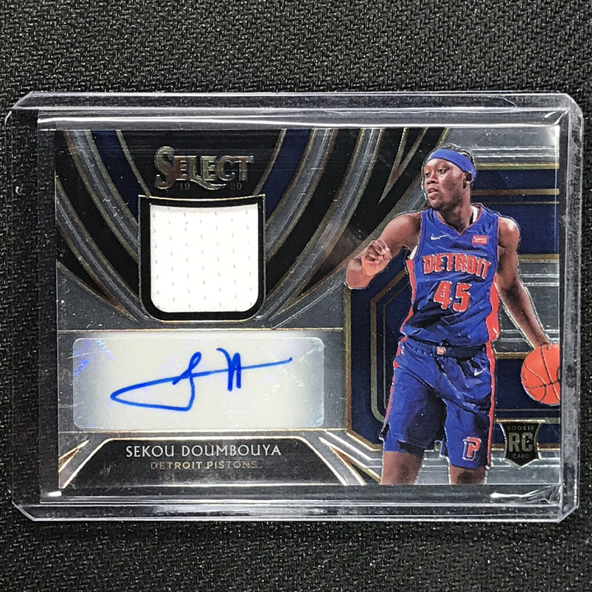 2019-20 Select SEKOU DOUMBOUYA Rookie Jersey Auto 144/199-Cherry Collectables