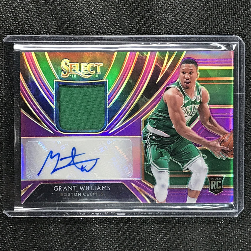 2019-20 Select GRANT WILLIAMS Rookie Jersey Auto Purple 57/99-Cherry Collectables