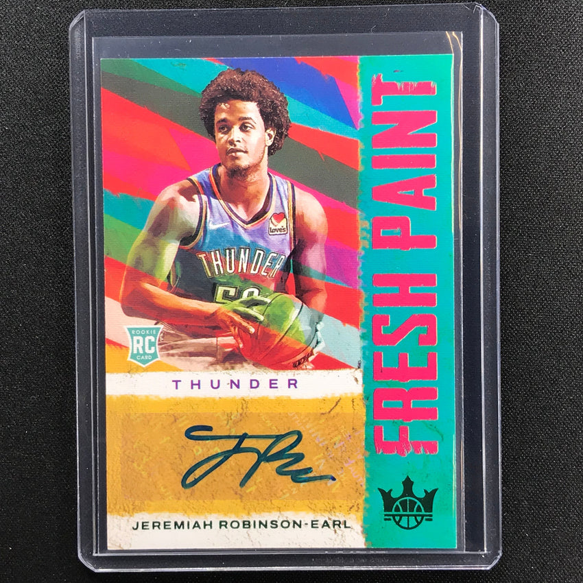 2021-22 Court Kings JEREMIAH ROBINSON-EARL Fresh Paint Rookie Auto Jade SP #JRE