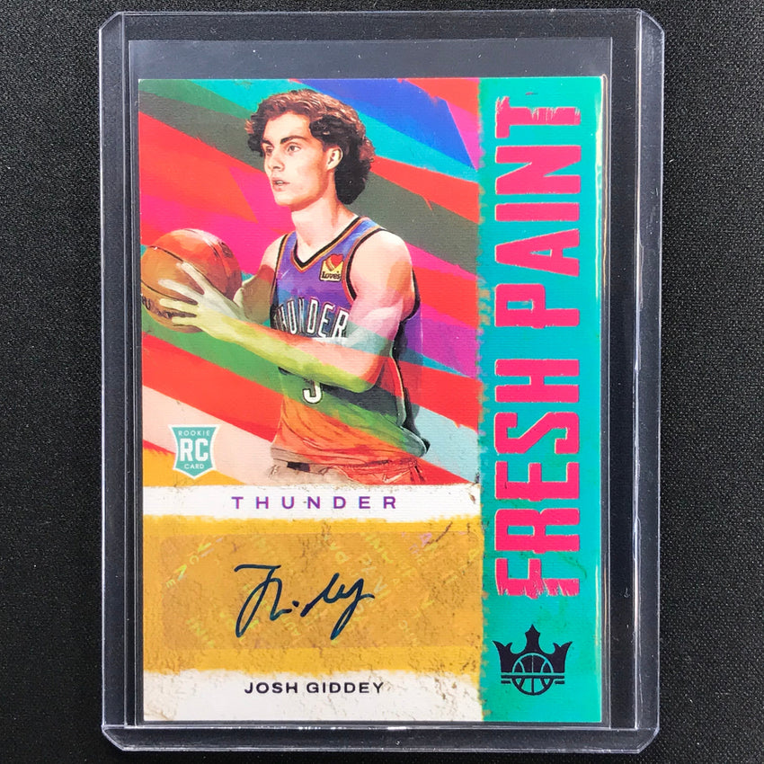 2021-22 Court Kings Josh Giddey Fresh Paint Rookie Auto Violet 4/49