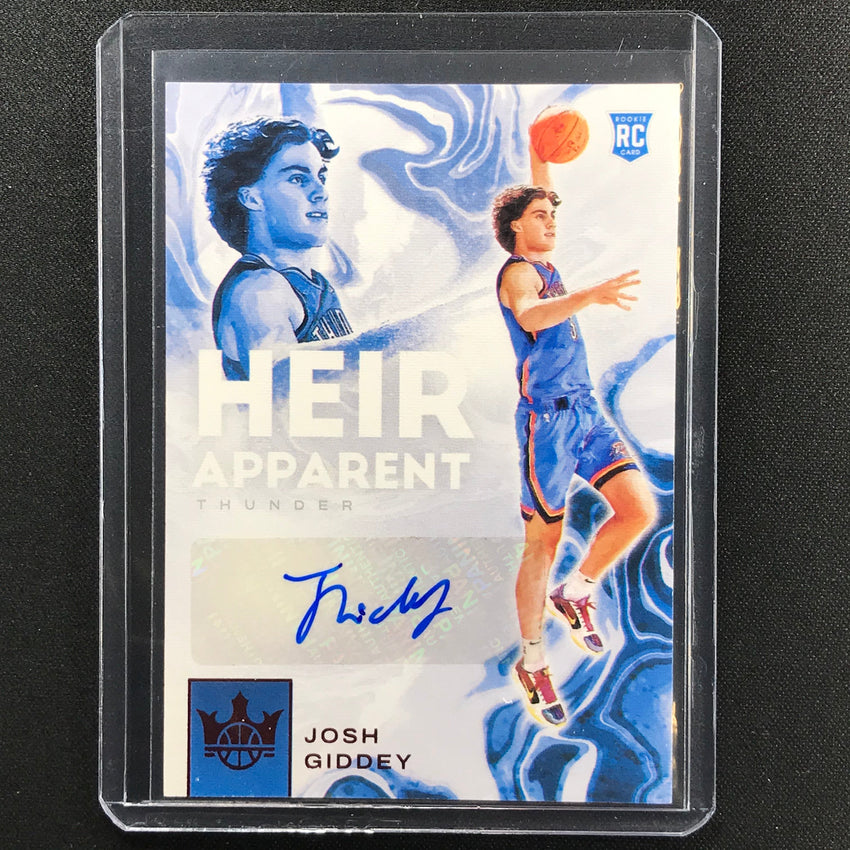 2021-22 Court Kings Josh Giddey Heir Apparent Rookie Auto Ruby 59/99