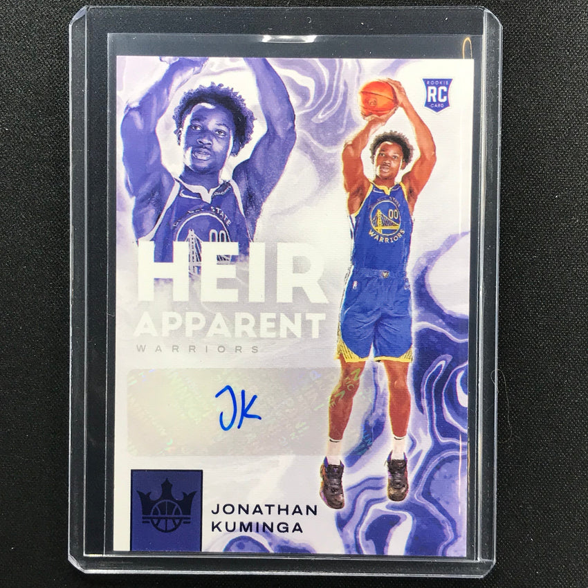 2021-22 Court Kings Jonathan Kuminga Heir Apparent Rookie Auto Sapphire 9/25