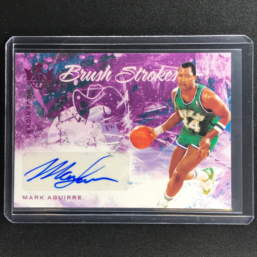 2021-22 Court Kings Mark Aguirre Brush Strokes Auto Pink 6/8