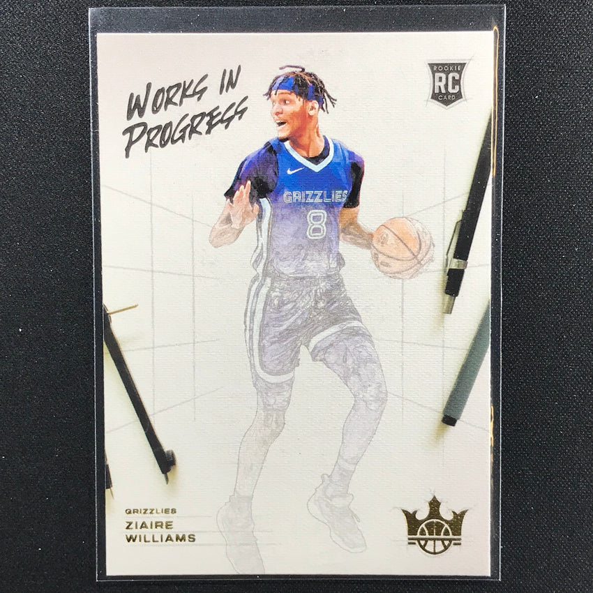 2021-22 Court Kings Ziaire Williams Works In Progress Rookie No 10