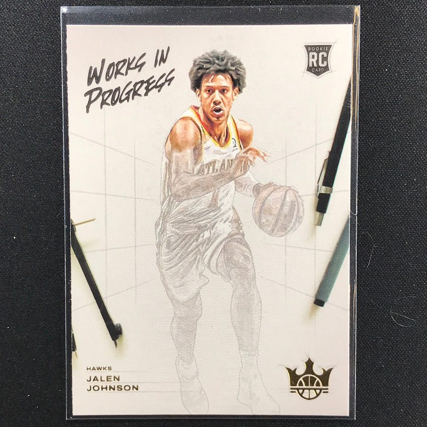 2021-22 Court Kings Jalen Johnson Works In Progress Rookie No 23