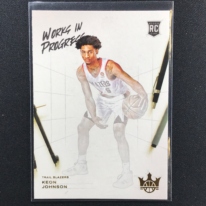 2021-22 Court Kings KEON JOHNSON Works in Progress Rookie #25