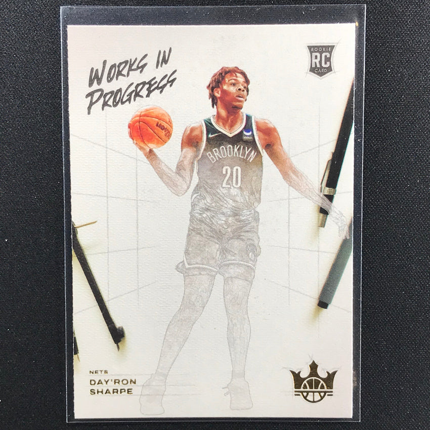 2021-22 Court Kings Dayron Sharpe Works In Progress Rookie No 26