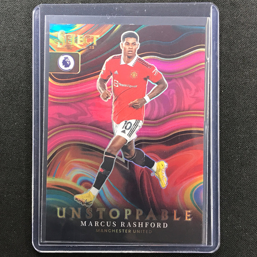 2022-23 Select Epl Marcus Rashford Unstoppable Pink 4/25