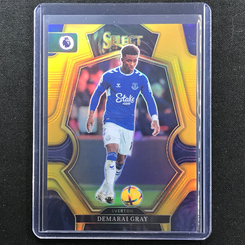 2022-23 Select Epl Demarai Gray Mezzanine Gold Prizm 4/10