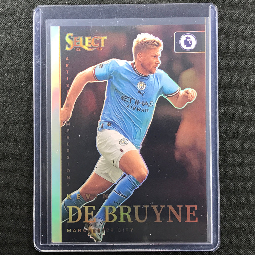 2022-23 Select EPL KEVIN DE BRUYNE Artistic Impressions Prizm SSP #13