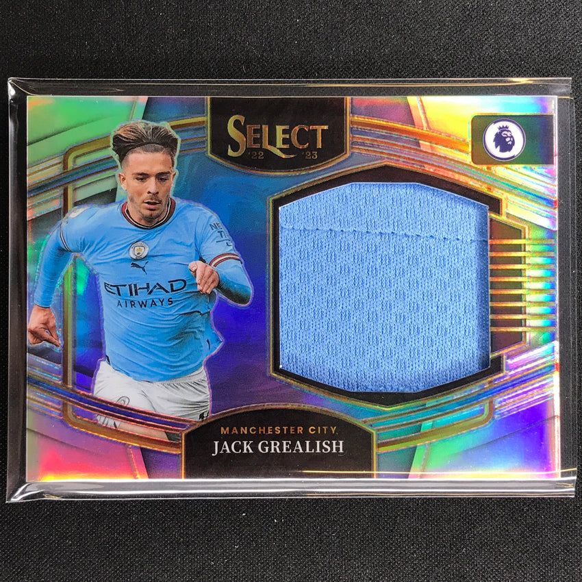 2022-23 Select Epl Jack Grealish Jumbo Swatches Relic Silver Prizm No Jg