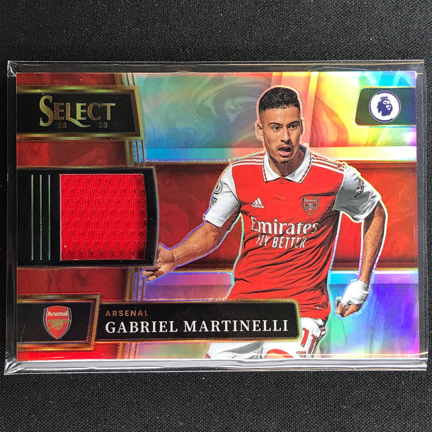 2022-23 Select Epl Gabriel Martinelli Select Memorabilia Relic Silver Prizm No Gm