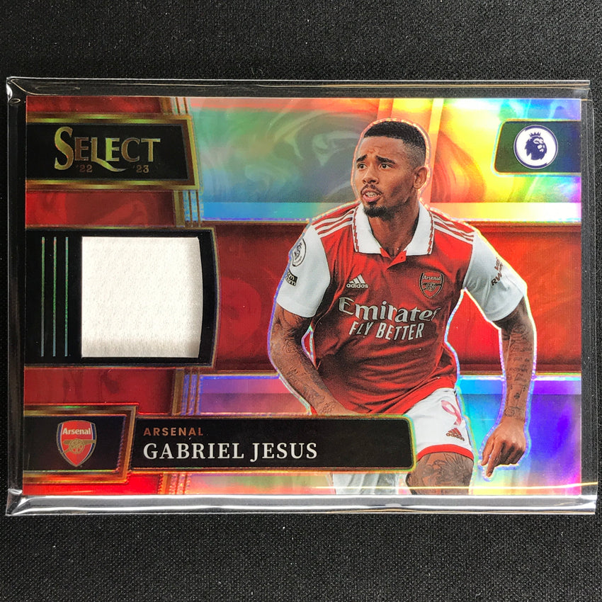 2022-23 Select Epl Gabriel Jesus Select Memorabilia Relic Silver Prizm No Gj