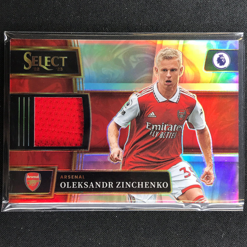 2022-23 Select Epl Oleksandr Zinchenko Select Memorabilia Relic Silver Prizm No Oz